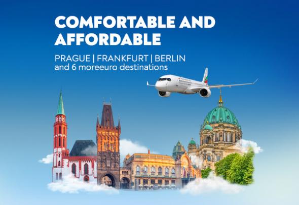 Preferential prices of Bulgaria Air’s flights to another three European destinations – Prague, Frankfurt and Berlin