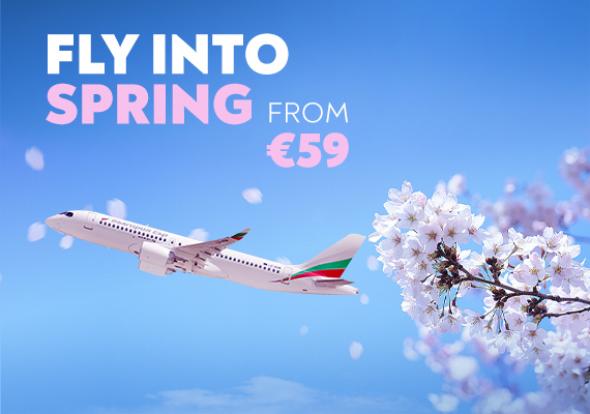 Spring begins with flights on special prices to 18 destinations with Bulgaria Air