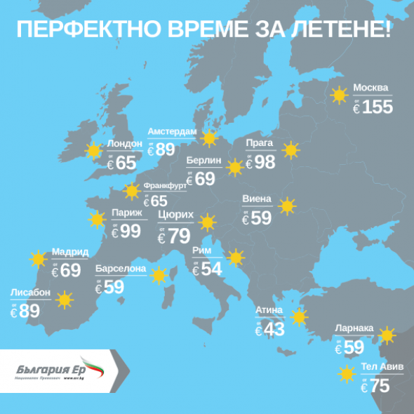 Есента е перфектното време за летене с промоционалните оферти на България Еър