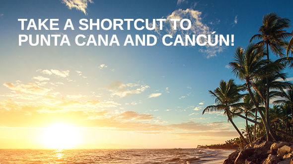 The shortest route to Punta Cana and Cancun is with Bulgaria Air and Condor flights